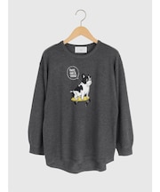 フレブルロゴニットトップス