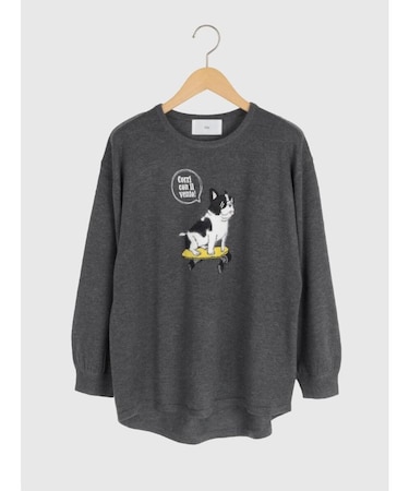 フレブルロゴニットトップス