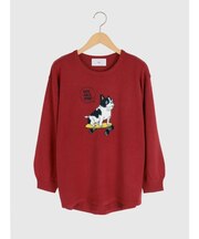 フレブルロゴニットトップス