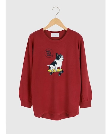 フレブルロゴニットトップス