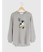 フレブルロゴニットトップス