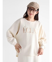 刺繍ロゴラウンドカットトレーナー