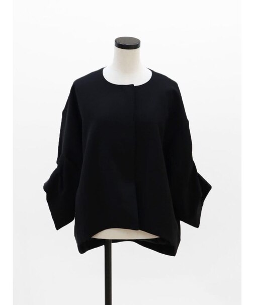 ダブルクロスアームギャザージャケット