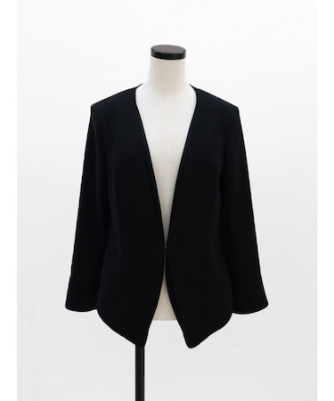 レイヤードラインノーカラージャケット（Black）