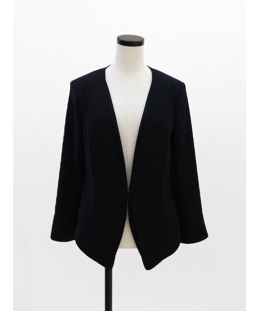 レイヤードラインノーカラージャケット（Black）