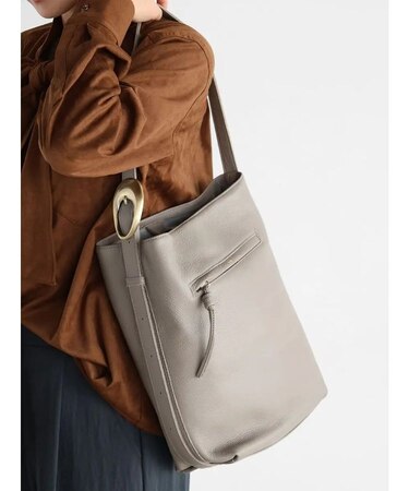 カウレザーワンハンドルバッグ