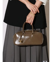 キーチャーム付レザー2wayバッグ