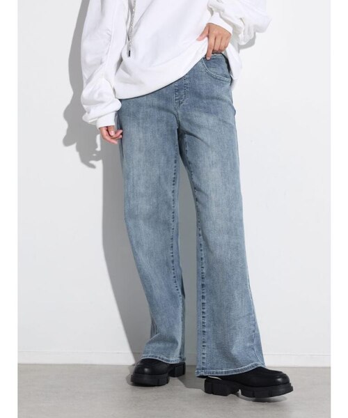 新品】スコットクラブ RADIATE デニムドッキングスウェットパンツ