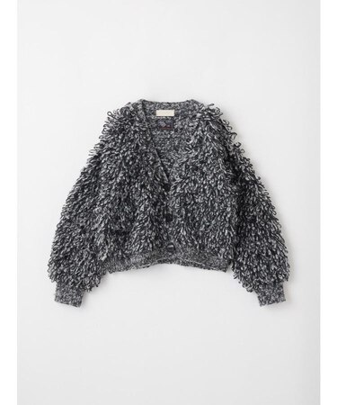 ミックスカラーループヤーンカーディガン