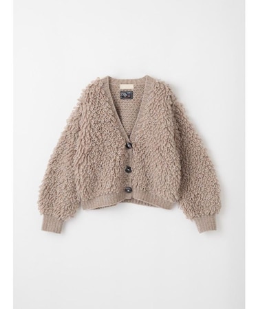 ミックスカラーループヤーンカーディガン