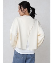 スリットハイネックショートニット