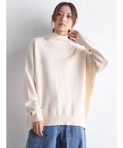 オーバーサイズニットプルオーバー