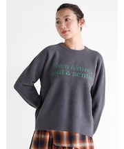 ジャガードロゴニットプルオーバー