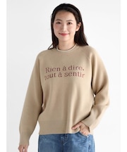 ジャガードロゴニットプルオーバー