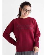 ジャガードロゴニットプルオーバー