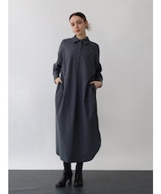 ハイカウントフランネルシャツワンピース