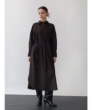 ハイカウントフランネルシャツワンピース