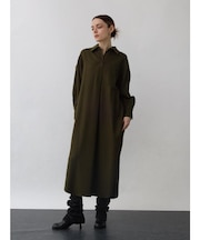 ハイカウントフランネルシャツワンピース