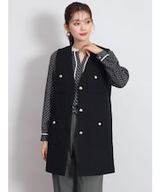 ツイードロングジレ