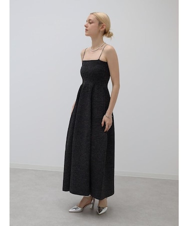 【諏訪】ラメニットキャミソールベアドレス