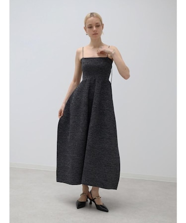 【諏訪】ラメニットキャミソールベアドレス