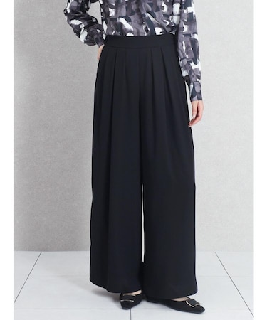 ジョーゼットドレープワイドパンツ