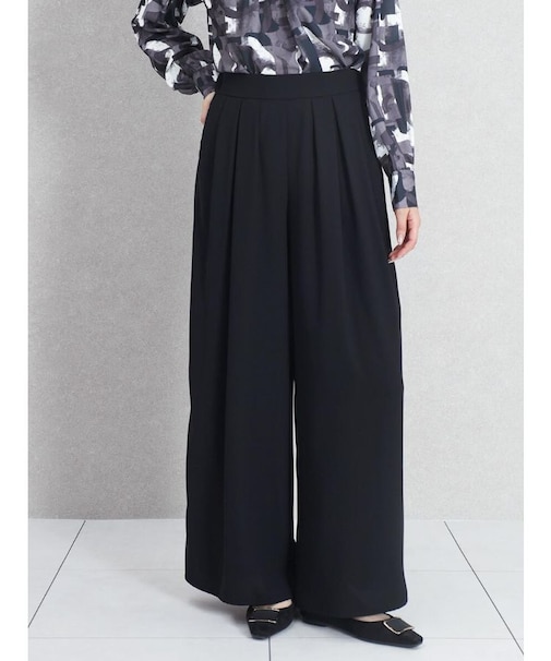 ジョーゼットドレープワイドパンツ