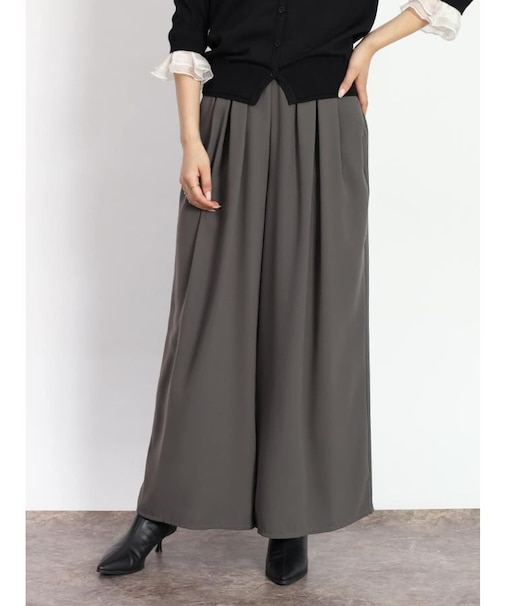 ジョーゼットドレープワイドパンツ