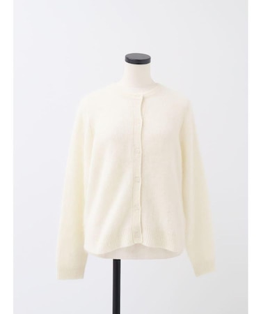 7G天竺起毛ニットカーディガン