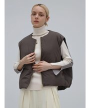 ダウンショートコクーンベスト