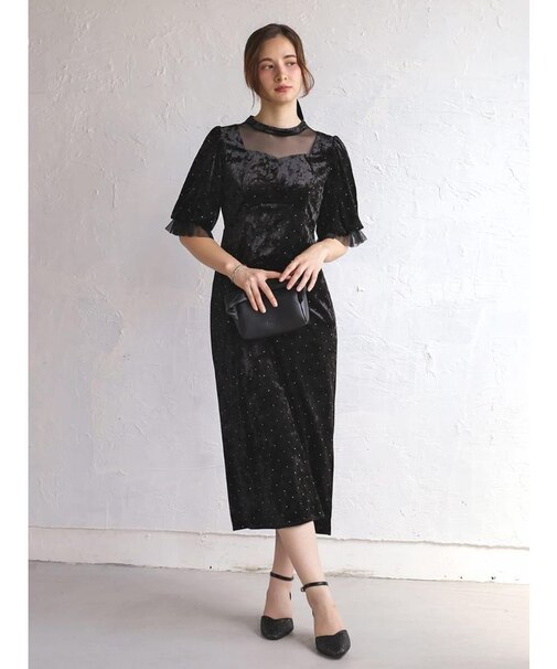 ベロアストーンワンピース