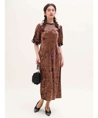 ベロアストーンワンピース