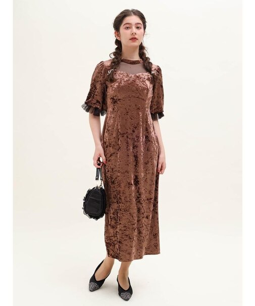 ベロアストーンワンピース