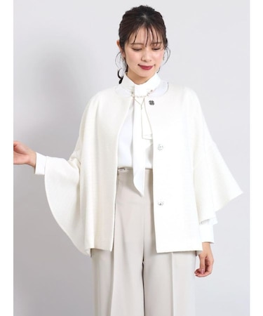 ラッフルスリーブツイードジャケット