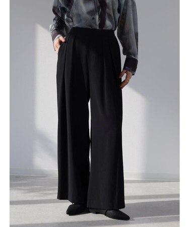 タックワイドイージーパンツ