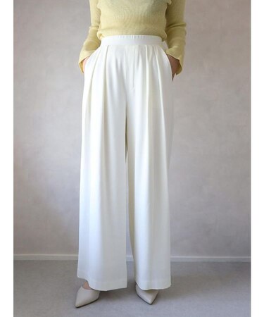 タックワイドイージーパンツ