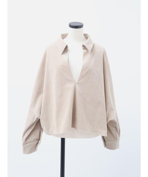 コーデュロイスキッパーブラウス