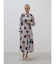 フラワーペイントロングワンピース