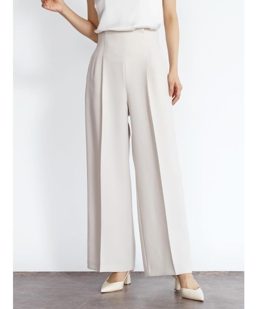 ハイウエストセンタープレスパンツ