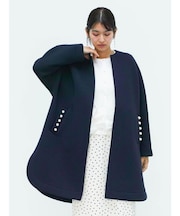 パールポケットノーカラーコート