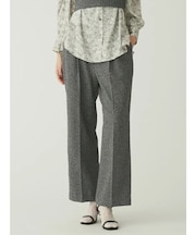 ネップツイードタックワイドパンツ