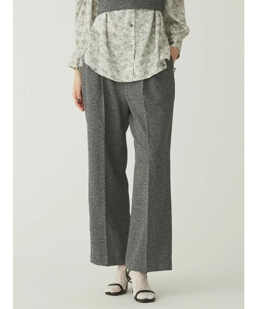 ネップツイードタックワイドパンツ