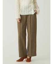 ネップツイードタックワイドパンツ