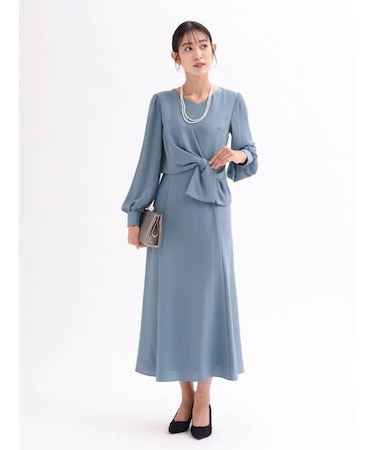 ウエストリボンワンピース