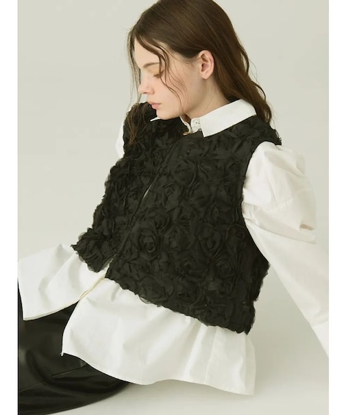 ローズフリルベスト
