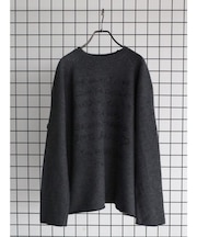 手書きロゴプリントニット