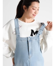 ワッペン＆刺繍スウェットプルオーバー