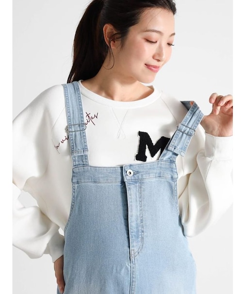 ワッペン＆刺繍スウェットプルオーバー