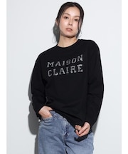 スパンコールロゴロングスリーブカットソー