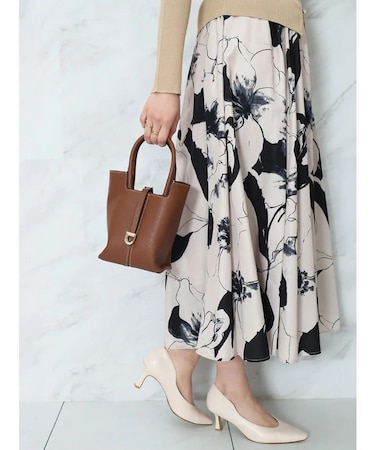 ステッチデザインバケツ型ミニバッグ